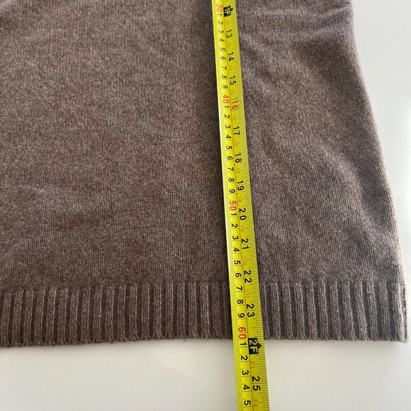 NWT (Re)sourced Cashmere Turtleneck Tunic Sweater / heather mink / small - Picture 8 of 13